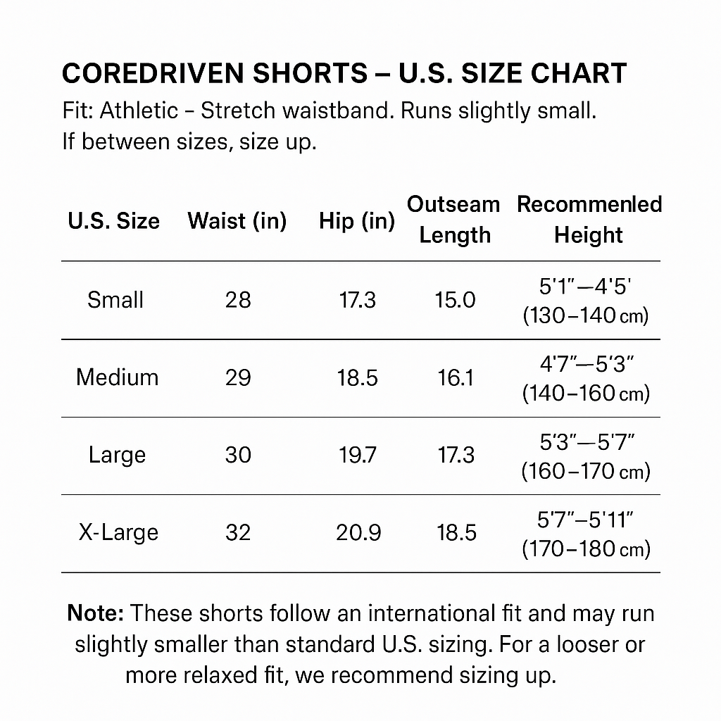 CoreDriven Shorts